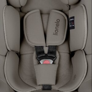 Lionelo Astrid i-Size autokrēsliņš mazuļiem 40-87cm krāsa Beige Taupe + Astrid Plus rotējoša Isofix bāze