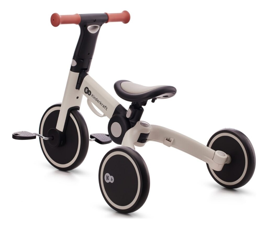 Kinderkraft 4Trike salokāms skrejritenis 3in1 bērniem no 1-5gadiem krāsa Silver