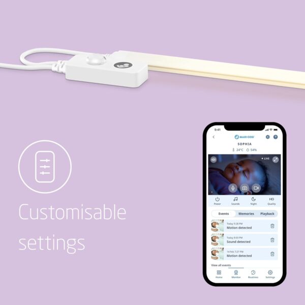 Autokreslini.lv | Glow Crib Light viedais apgaismojums zem bērnu gultiņas Wi-Fi bilde #9