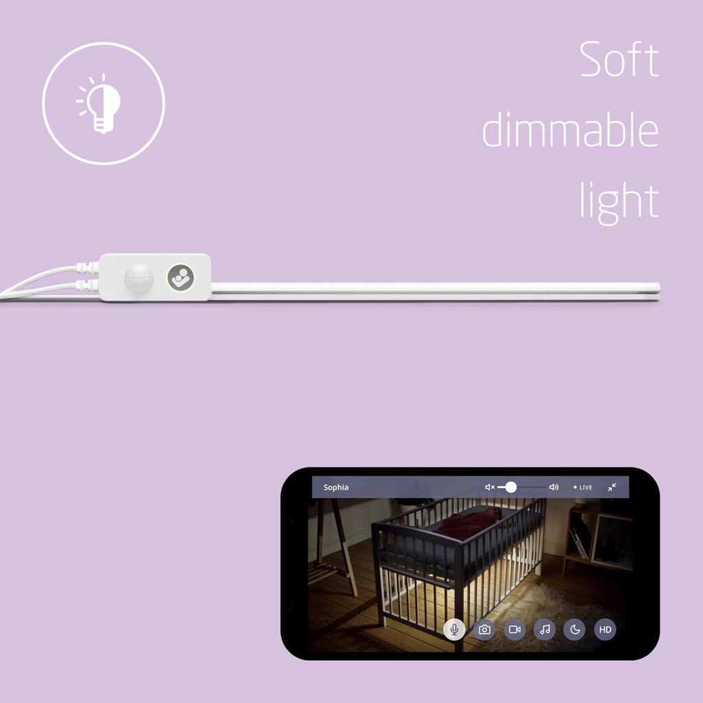 Maxi Cosi Glow Crib Light viedais apgaismojums zem bērnu gultiņas Wi-Fi