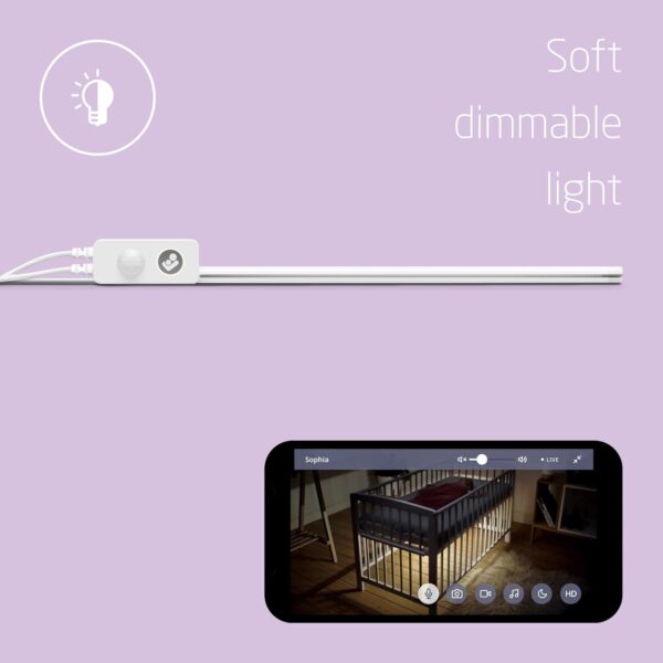 Autokreslini.lv | Glow Crib Light viedais apgaismojums zem bērnu gultiņas Wi-Fi bilde #7