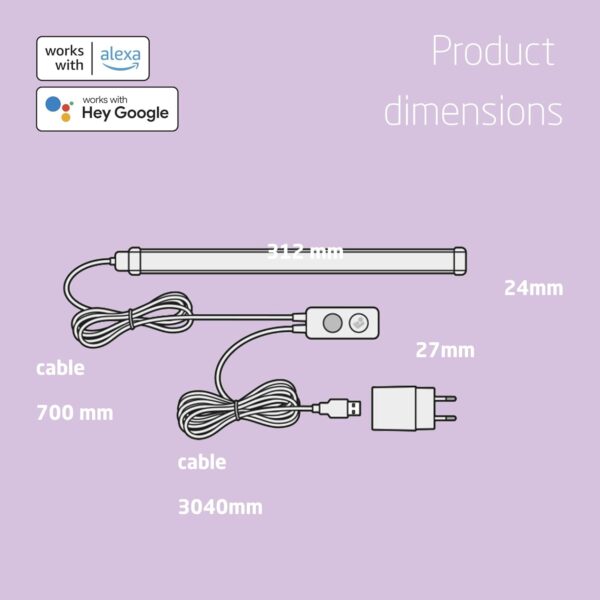 Autokreslini.lv | Glow Crib Light viedais apgaismojums zem bērnu gultiņas Wi-Fi bilde #17