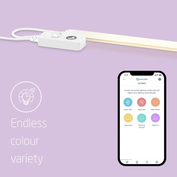 Autokreslini.lv | Glow Crib Light viedais apgaismojums zem bērnu gultiņas Wi-Fi bilde #13
