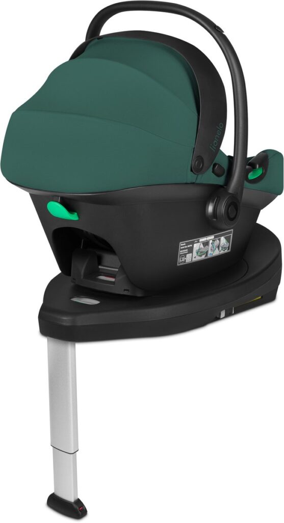 Lionelo Astrid i-Size autokrēsliņš mazuļiem 40-87cm krāsa Green Forest + Astrid Plus rotējoša Isofix bāze