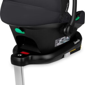 Lionelo Astrid i-Size autokrēsliņš mazuļiem 40-87cm krāsa Black Onyx + Astrid Plus rotējoša Isofix bāze