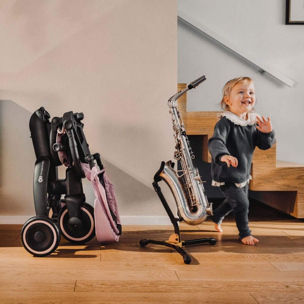 Kinderkraft Jazz 3 salokāms stumjamais trīsritenis bērniem