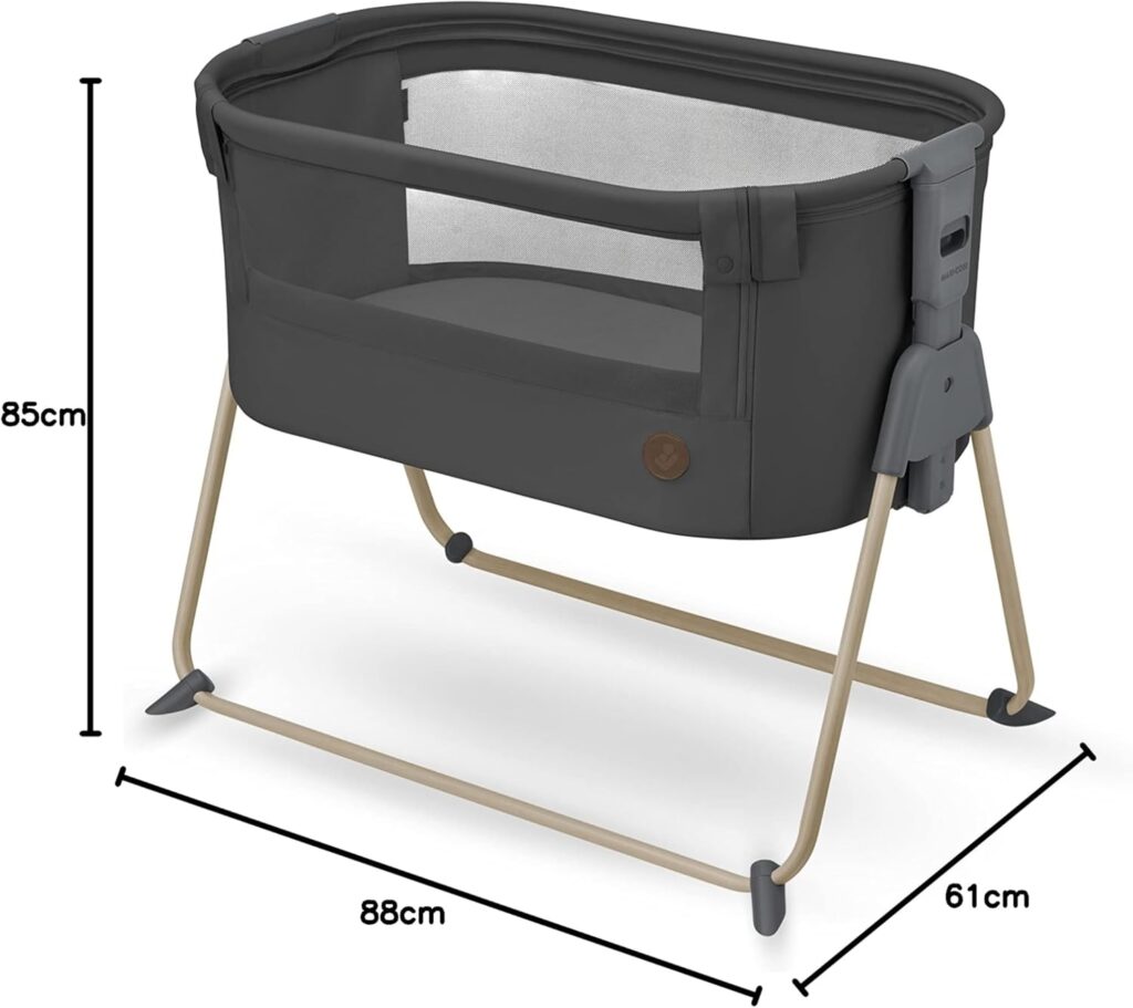 Maxi Cosi TORI AIR mazuļu gultiņa krāsa BEYOND GRAPHITE