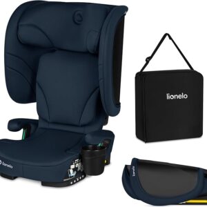 Lionelo ORIN I-Size salokāms autokrēsliņš bērniem 100-150cm krāsa Blue Navy