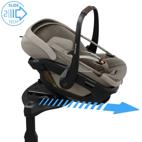 Autokreslini.lv | Coral Slide Pro autokrēsliņš mazuļiem 45-87cm krāsa Sapphire Sand +FamilyFix Slide Pro Isofix bāze bilde #17