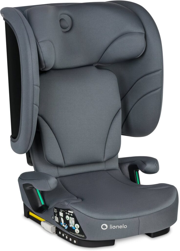 Lionelo ORIN I-Size salokāms autokrēsliņš bērniem 100-150cm krāsa Grey Graphite