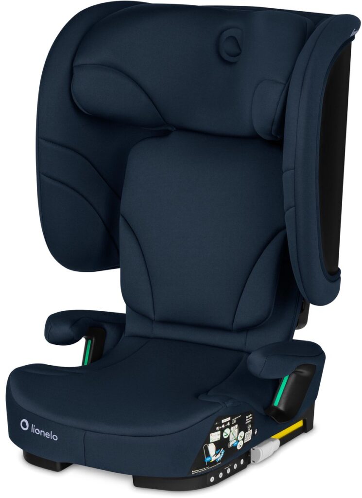 Lionelo ORIN I-Size salokāms autokrēsliņš bērniem 100-150cm krāsa Blue Navy