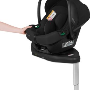 Lionelo Astrid i-Size autokrēsliņš mazuļiem 40-87cm krāsa Black Onyx + Astrid Plus rotējoša Isofix bāze