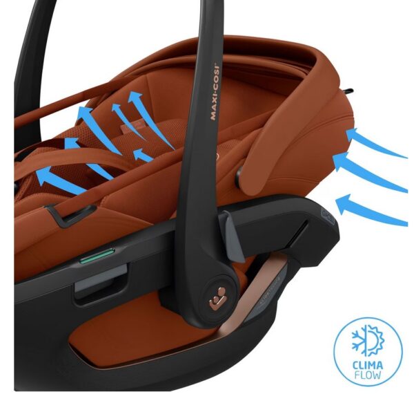 Autokreslini.lv | Coral Slide Pro autokrēsliņš mazuļiem 45-87cm krāsa Copper Terra +FamilyFix Slide Pro Isofix bāze bilde #17