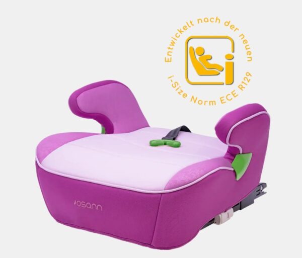 Autokreslini.lv | Junior Isofix i-Size auto paliktnis ar jostu Gurtfix bērniem 126-150cm krāsa Pixel Berry bilde #1