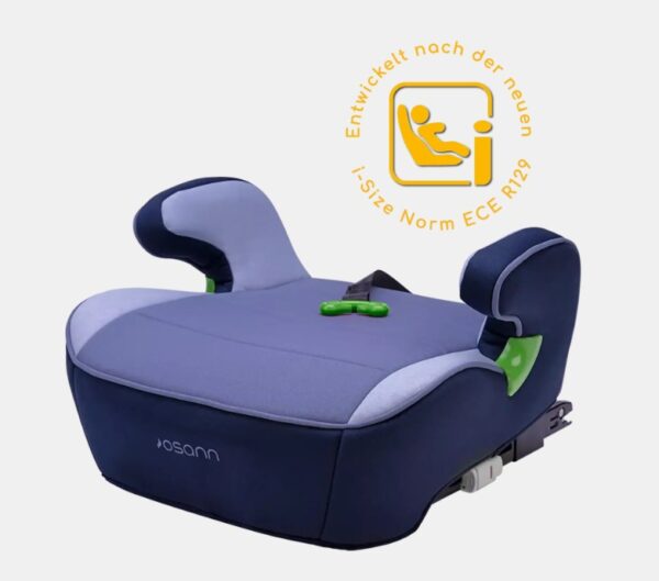 Autokreslini.lv | Junior Isofix i-Size auto paliktnis ar jostu Gurtfix bērniem 126-150cm krāsa Pixel Navy bilde #1
