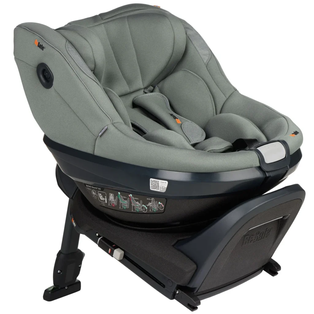 BeSafe Beyond2 360 autokrēsliņa sēžamā daļa 61-125cm krāsa Meadow Green SoftBreeze