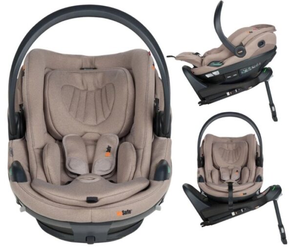 Autokreslini.lv | GO Beyond 2 mazuļu autokrēsliņš 40-87cm krāsa Dark Sand SoftBreeze + Beyond Isofix bāze bilde #1