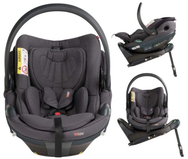 Autokreslini.lv | GO Beyond 2 mazuļu autokrēsliņš 40-87cm krāsa Dark Grey Melange + Beyond Isofix bāze bilde #1
