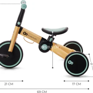 Kinderkraft 4Trike salokāms skrejritenis 3in1 bērniem no 1-5gadiem krāsa Sunflower Yellow