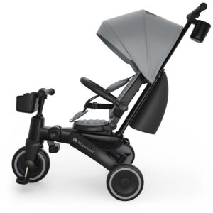 Kinderkraft Jazz 3 salokāms stumjamais trīsritenis bērniem krāsa Grey