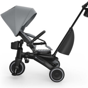 Kinderkraft Jazz 3 salokāms stumjamais trīsritenis bērniem krāsa Grey