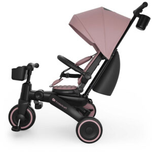 Kinderkraft Jazz 3 salokāms stumjamais trīsritenis bērniem krāsa Pink