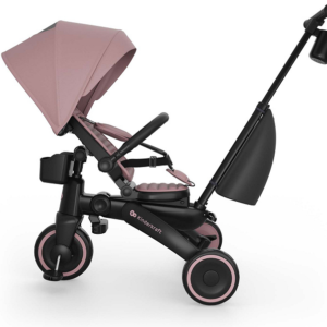 Kinderkraft Jazz 3 salokāms stumjamais trīsritenis bērniem krāsa Pink