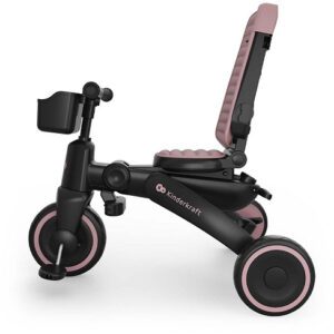 Kinderkraft Jazz 3 salokāms stumjamais trīsritenis bērniem krāsa Pink