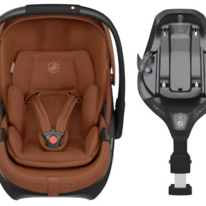 Maxi Cosi Coral Slide Pro autokrēsliņš mazuļiem 45-87cm krāsa Copper Terra +FamilyFix Slide Pro Isofix bāze