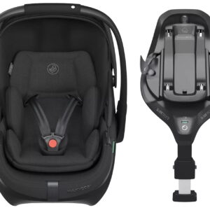 Maxi Cosi Coral Slide Pro autokrēsliņš mazuļiem 45-87cm krāsa Black Onyx +FamilyFix Slide Pro Isofix bāze