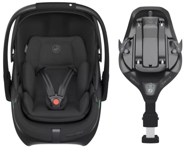Autokreslini.lv | Coral Slide Pro autokrēsliņš mazuļiem 45-87cm krāsa Black Onyx +FamilyFix Slide Pro Isofix bāze bilde #1