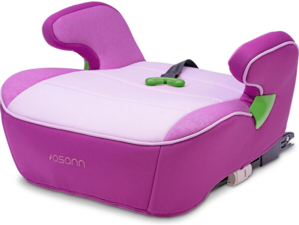 Osann Junior Isofix i-Size auto paliktnis ar jostu Gurtfix bērniem 126-150cm krāsa Pixel Berry