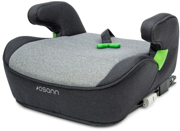 Osann Junior Isofix i-Size auto paliktnis ar jostu Gurtfix bērniem 126-150cm krāsa Universe Grey