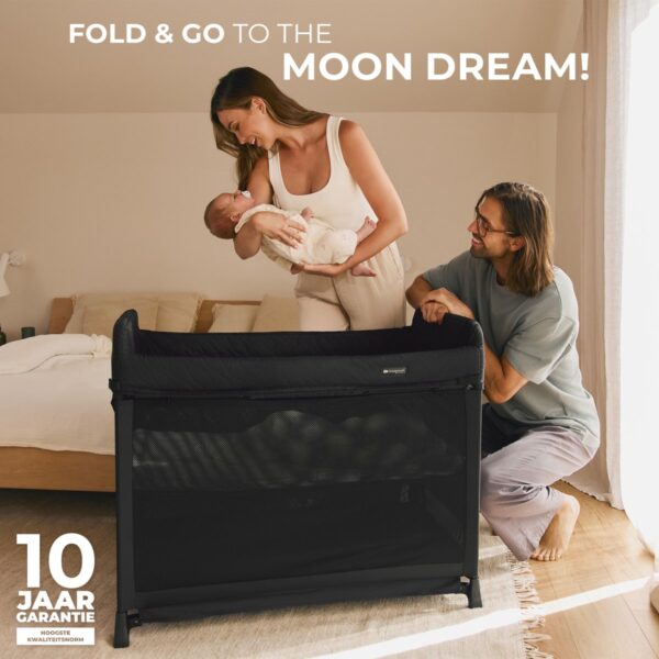 Autokreslini.lv | MOON Dream bērnu ceļojumu gultiņa ar 2 līmeņiem krāsa Beige bilde #19
