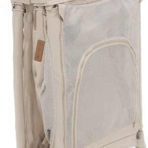 Kinderkraft MOON Dream bērnu ceļojumu gultiņa ar 2 līmeņiem krāsa Beige