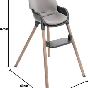 Graco PRESTI 3in1 barošanas krēsliņš krāsa STEEPLE GREY