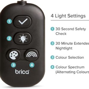 Munchkin Pivot Night Light 360° Baby Mirror automašīnas bērnu atpakaļskata spogulis
