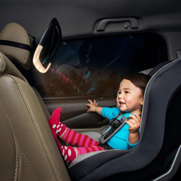 Autokreslini.lv | Pivot Night Light 360° Baby Mirror automašīnas bērnu atpakaļskata spogulis bilde #7