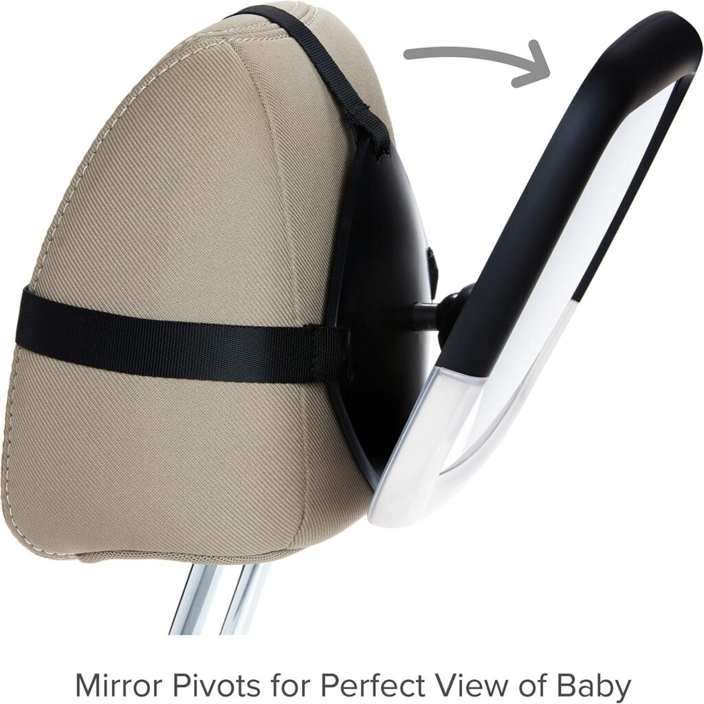 Munchkin Pivot Night Light 360° Baby Mirror automašīnas bērnu atpakaļskata spogulis
