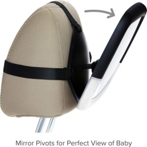 Munchkin Pivot Night Light 360° Baby Mirror automašīnas bērnu atpakaļskata spogulis
