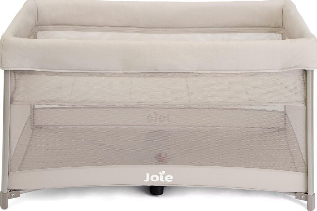 Joie Amigo 120 bērnu gultiņa ar otro līmeni mazuļiem krāsa Vanilla