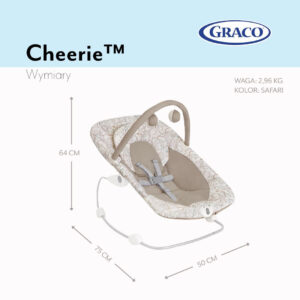 Graco CHEERIE mazuļu šūpuļkrēsliņš krāsa SAFARI