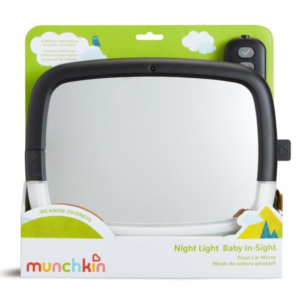 Autokreslini.lv | Pivot Night Light 360° Baby Mirror automašīnas bērnu atpakaļskata spogulis bilde #3