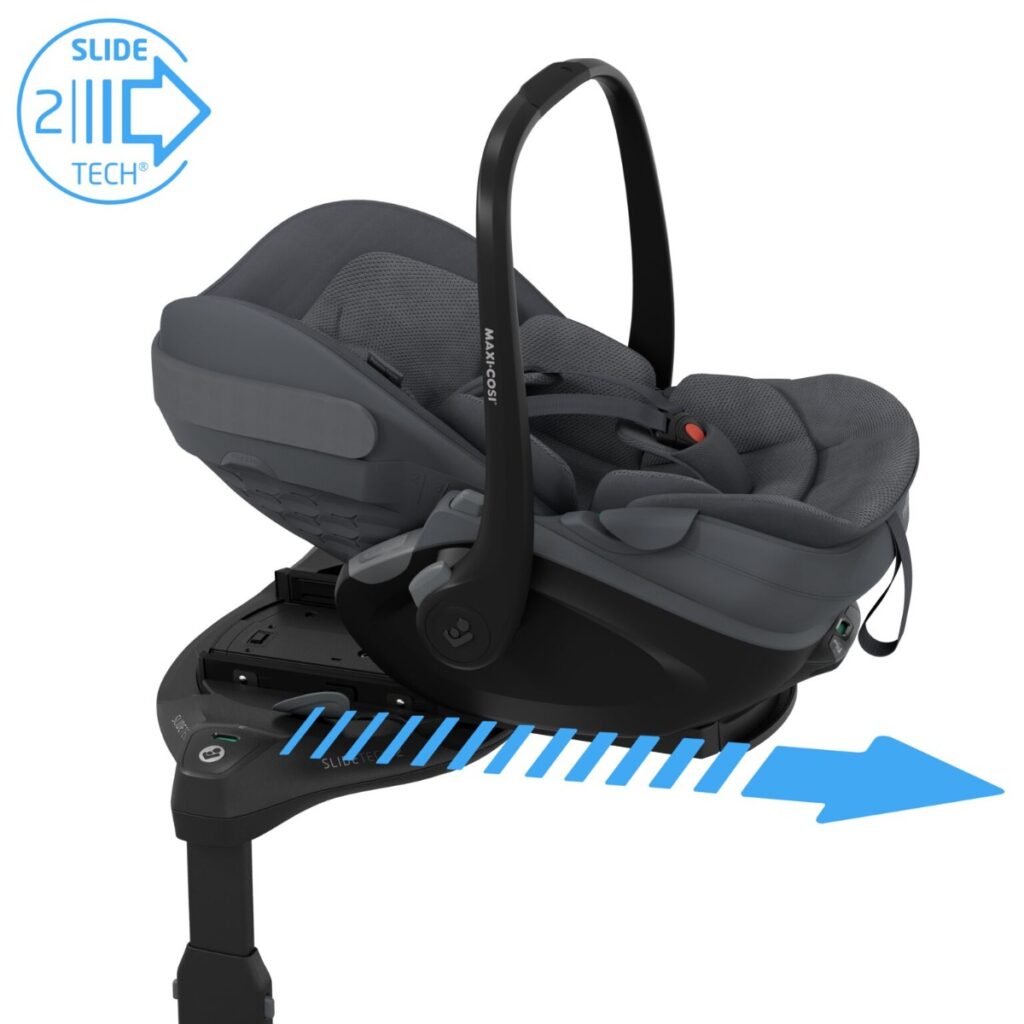 Maxi Cosi PEBBLE SLIDE PRO autokrēsliņš mazuļiem 40-87cm krāsa MOON GRAPHITE