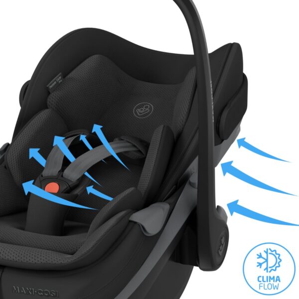 Autokreslini.lv | PEBBLE SLIDE PRO autokrēsliņš mazuļiem 40-87cm krāsa ONYX BLACK bilde #7