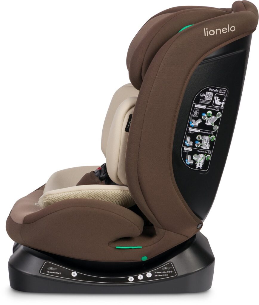 Lionelo Aart I-Size autokrēsliņš bērniem 40-150cm krāsa Beige Chocolate