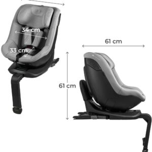 Kinderkraft I-Guard I-Size autokrēsliņš bērniem 40-105cm krāsa Grey
