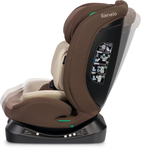 Autokreslini.lv | Aart I-Size autokrēsliņš bērniem 40-150cm krāsa Beige Chocolate bilde #13