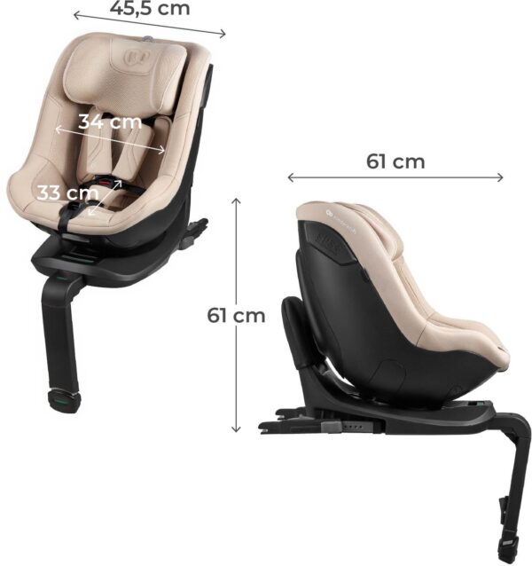Autokreslini.lv | I-Guard PRO I-Size autokrēsliņš bērniem 61-105cm krāsa Beige bilde #23