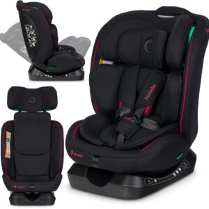 Lionelo Aart I-Size autokrēsliņš bērniem 40-150cm krāsa Black Red